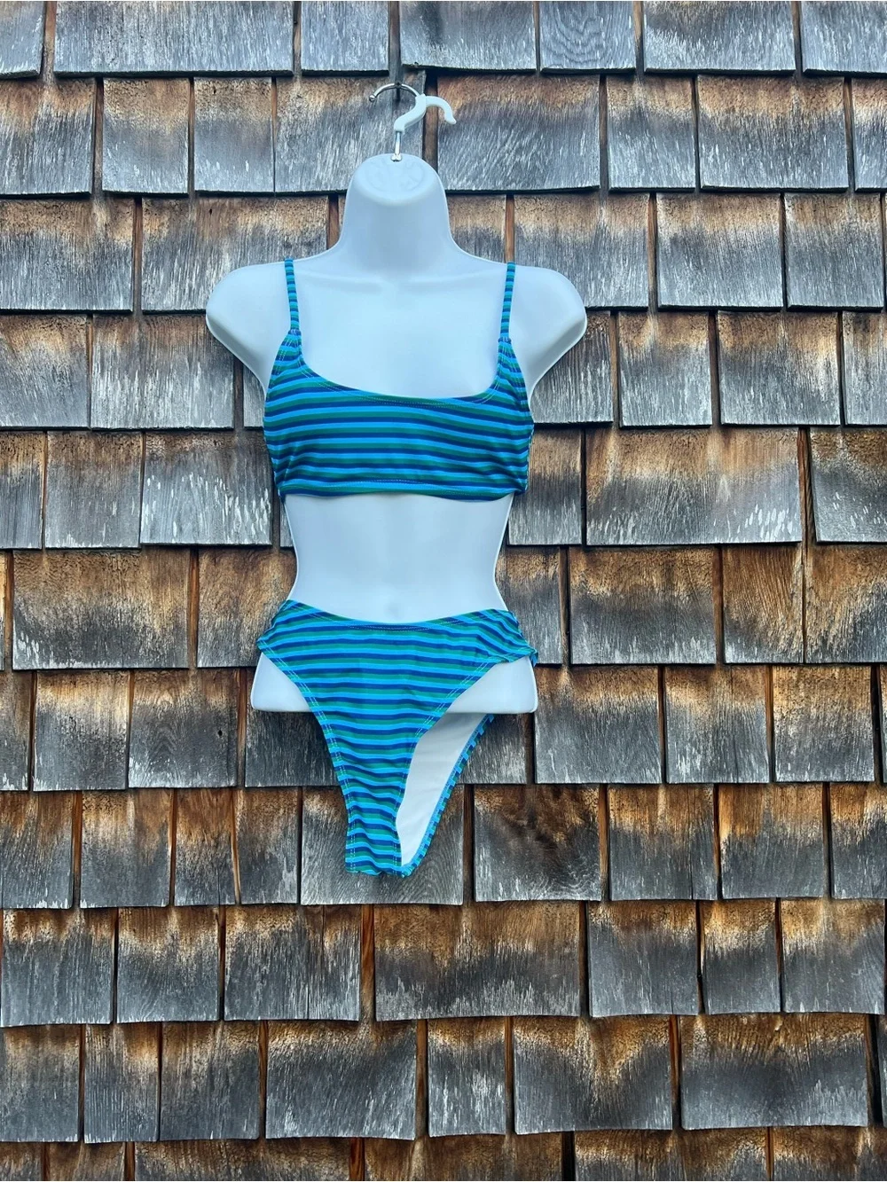Blue Stripe Bikini Set – Size S – NWOT